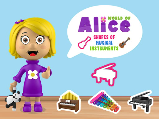 World of Alice   Shapes of Musical Instruments - Play Free Best Puzzle Online Game on JangoGames.com