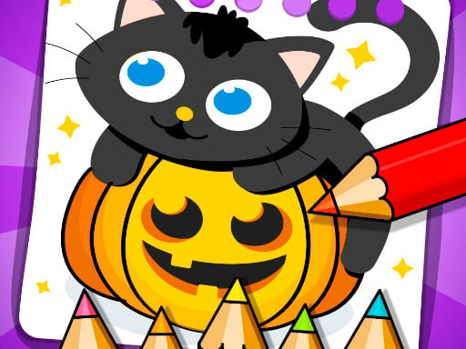 Halloween Coloring Games - Girls
