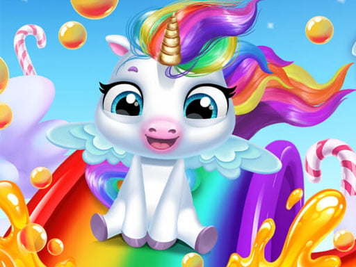 Glitter Unicorn Dress Up Girls Online Puzzles Games on NaptechGames.com