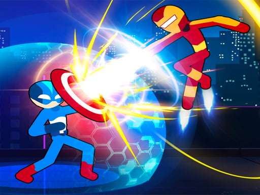 Stickman Fighter Infinity - Super Action Heroes Online Stickman Games on taptohit.com