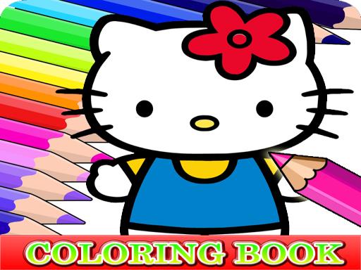 Coloring Book for Hello Kitty Online Puzzle Games on NaptechGames.com