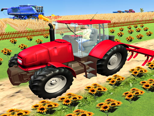 Modern Tractor Farming Simulator: Thresher Games Online Sports Games on NaptechGames.com