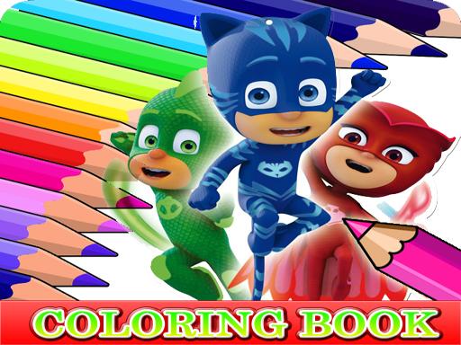 Coloring Book for PJ Masks - Puzzles