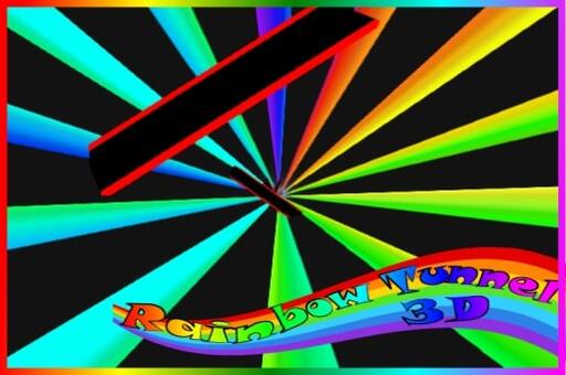 Rainbow Tunnel 3D play online no ADS