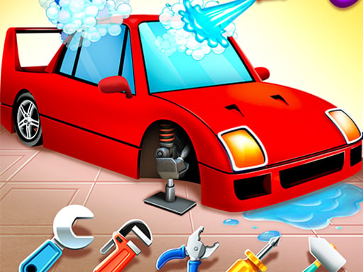 Girls Car Wash Salon Auto Workshop Online Racing Games on NaptechGames.com