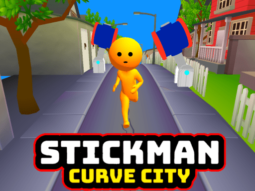 Stickman Curve City Online Hypercasual Games on taptohit.com