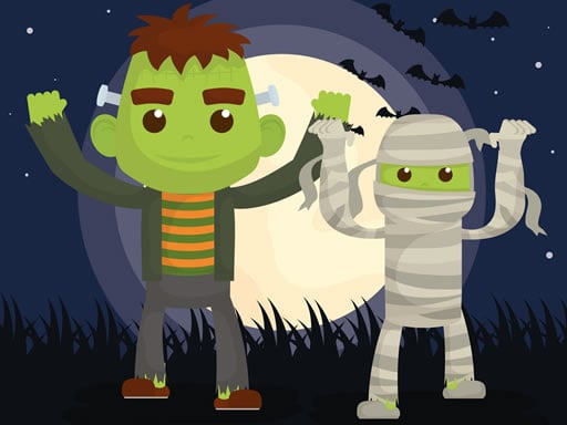 Play Vampires And Frankenstein Coloring Online