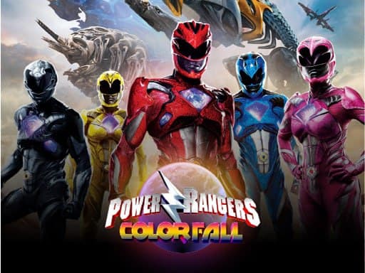 Play Power Rangers Color Fall - Pin Pull - Puzzle Game
