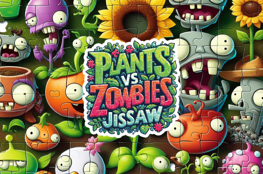 Plants vs Zombies Jigsaw play online no ADS
