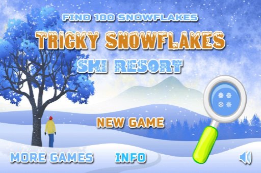 Ski Resort Hidden Snowflakes