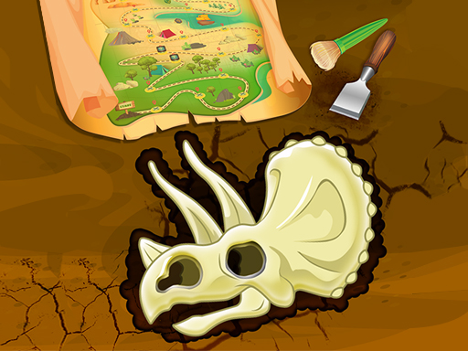 Dinasaur Bone Digging Game Online Arcade Games on NaptechGames.com