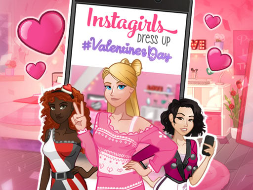 INSTAGIRLS VALENTINES DRESS UP (DCMA) Online Girls Games on NaptechGames.com