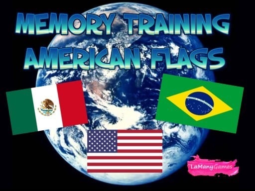 MEMORY TRAINING. AMERICAN FLAGS Online Puzzle Games on NaptechGames.com