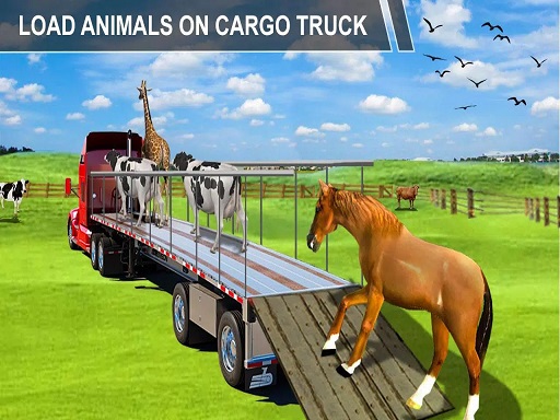 Animal Cargo Transporter Truck Game 3D Online Arcade Games on NaptechGames.com