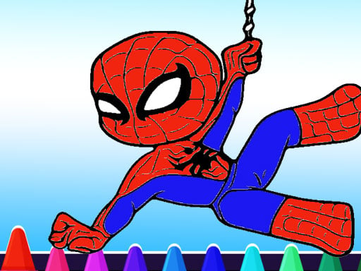 Spiderman Coloring Game Online Clicker Games on NaptechGames.com