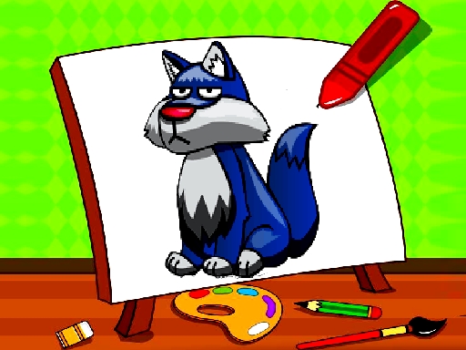 Easy Kids Coloring Walfs - Play Free Best Puzzle Online Game on JangoGames.com