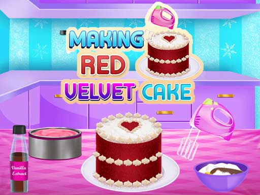 Making Red Velvet Cake - Girls