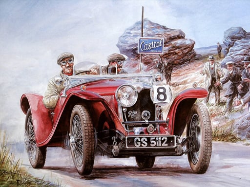 Play Painting Vintage Cars Jigsaw Puzzle 2