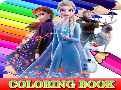 Coloring Book for Frozen Elsa - Puzzles