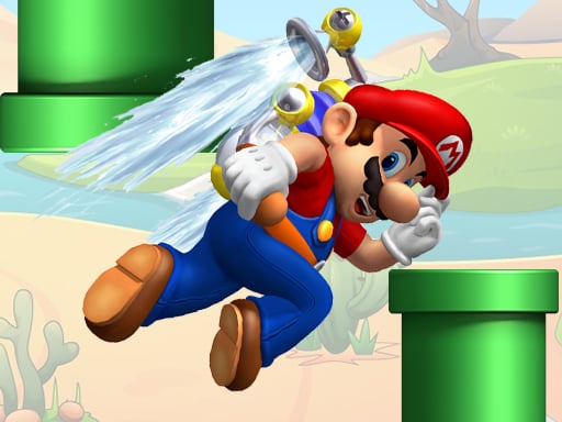 Super Flappy Mario Online Arcade Games on NaptechGames.com