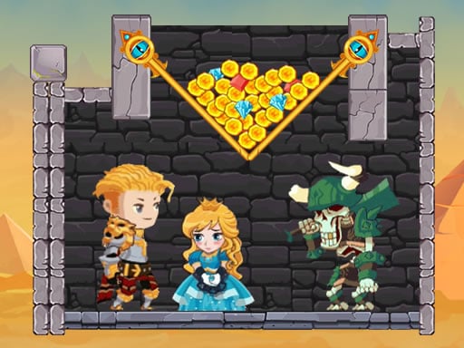 Hero Rescue: Pull The Pin Online Puzzle Games on NaptechGames.com
