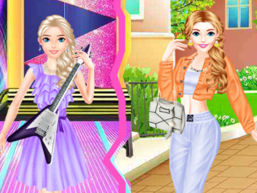 Sisters Street Style VS Stage Style Online Girls Games on NaptechGames.com