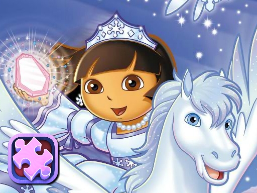 Dora Winter Holiday Puzzles Online Puzzle Games on NaptechGames.com