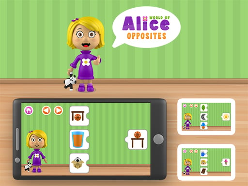 World of Alice - Opposites game Online Puzzle Games on NaptechGames.com