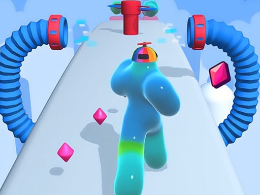 Runner Blob 3D Online Racing Games on NaptechGames.com