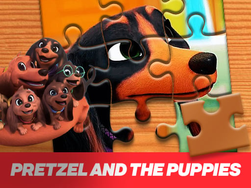 Pretzel and the puppies Jigsaw Puzzle Online Puzzle Games on NaptechGames.com