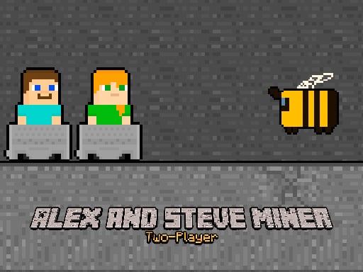 Alex and Steve Miner Two Player - Play Free Best Arcade Online Game on JangoGames.com