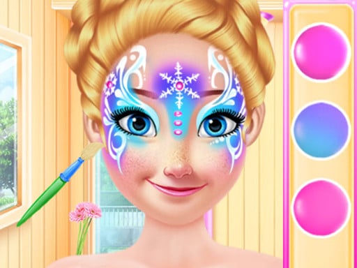 Princess Christmas Face Painting Online Girls Games on NaptechGames.com