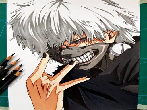 anime coloring book tokyo ghoul Play online Online Boys Games on NaptechGames.com