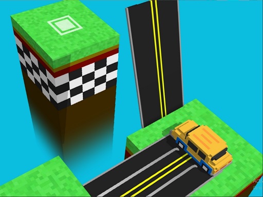 Blocky Taxy ZigZag Online Racing Games on NaptechGames.com