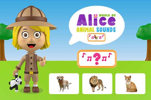 World of Alice   Animal Sounds play online no ADS
