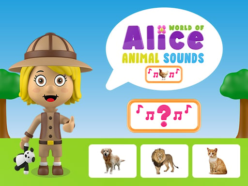 World of Alice   Animal Sounds - Play Free Best Puzzle Online Game on JangoGames.com