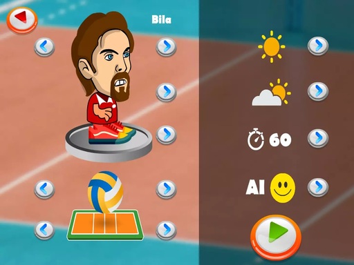Head Volleyball Online Sports Games on taptohit.com