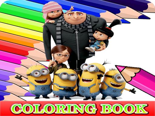 Coloring Book for Despicable Me Printable Online Puzzle Games on NaptechGames.com