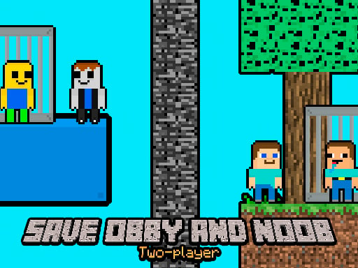 Save Obby and Noob Two players - Play Free Best Arcade Online Game on JangoGames.com
