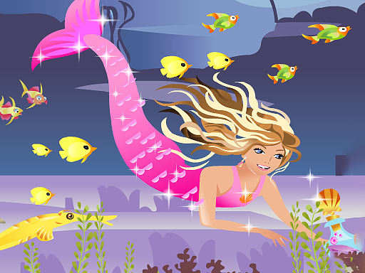 Mermaid chage princess Online 3D Games on taptohit.com