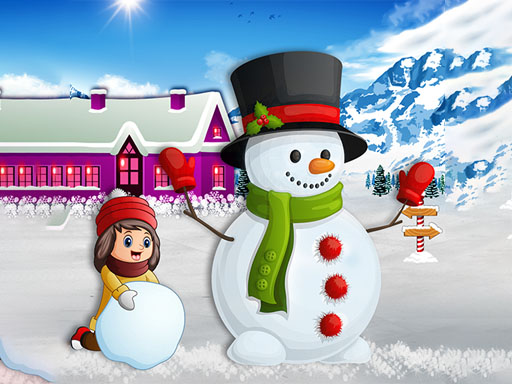 Kids and Snowman Dress Up Online Arcade Games on NaptechGames.com