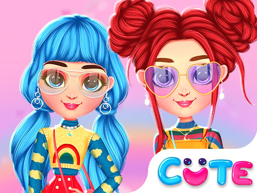 Bffs Rainbow Fashion Addict Online Girls Games on NaptechGames.com