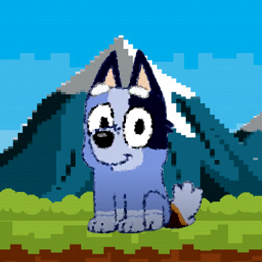bluey dog pixal