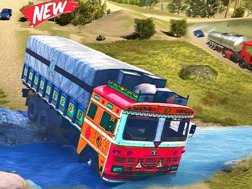 Indian Real Cargo Truck Driving Game - Racing