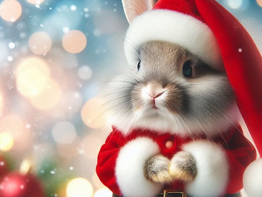 Cute Christmas Animals Jigsaw image