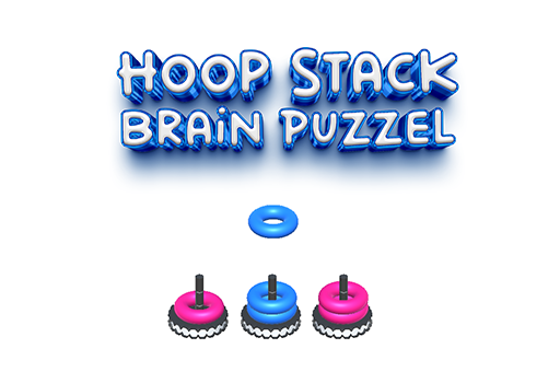 Hoop Stack Brain Puzzel Game play online no ADS