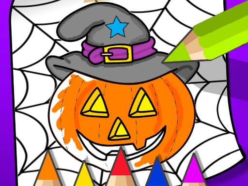 Halloween Coloring Book Game Online Girls Games on NaptechGames.com