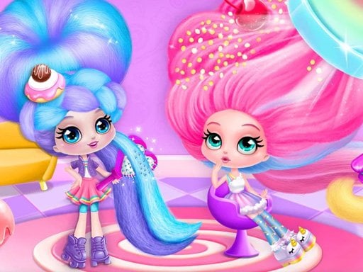 Cotton Candy Hair Salon Online Girls Games on NaptechGames.com