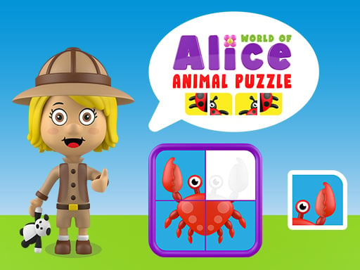 World of Alice   Animals Puzzle - Play Free Best Puzzle Online Game on JangoGames.com