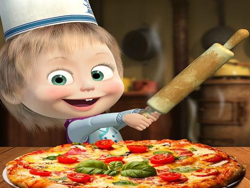 Masha and the Bear Pizzeria ! Pizza Maker Game onl Online Cooking Games on taptohit.com